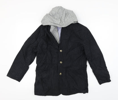 Gap  Boys Blue Striped  Jacket Blazer Size L