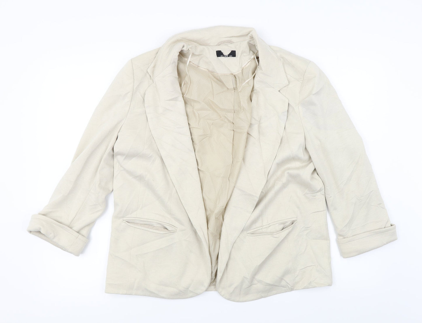 Womens UK Size 10 Preworn Beige Jacket