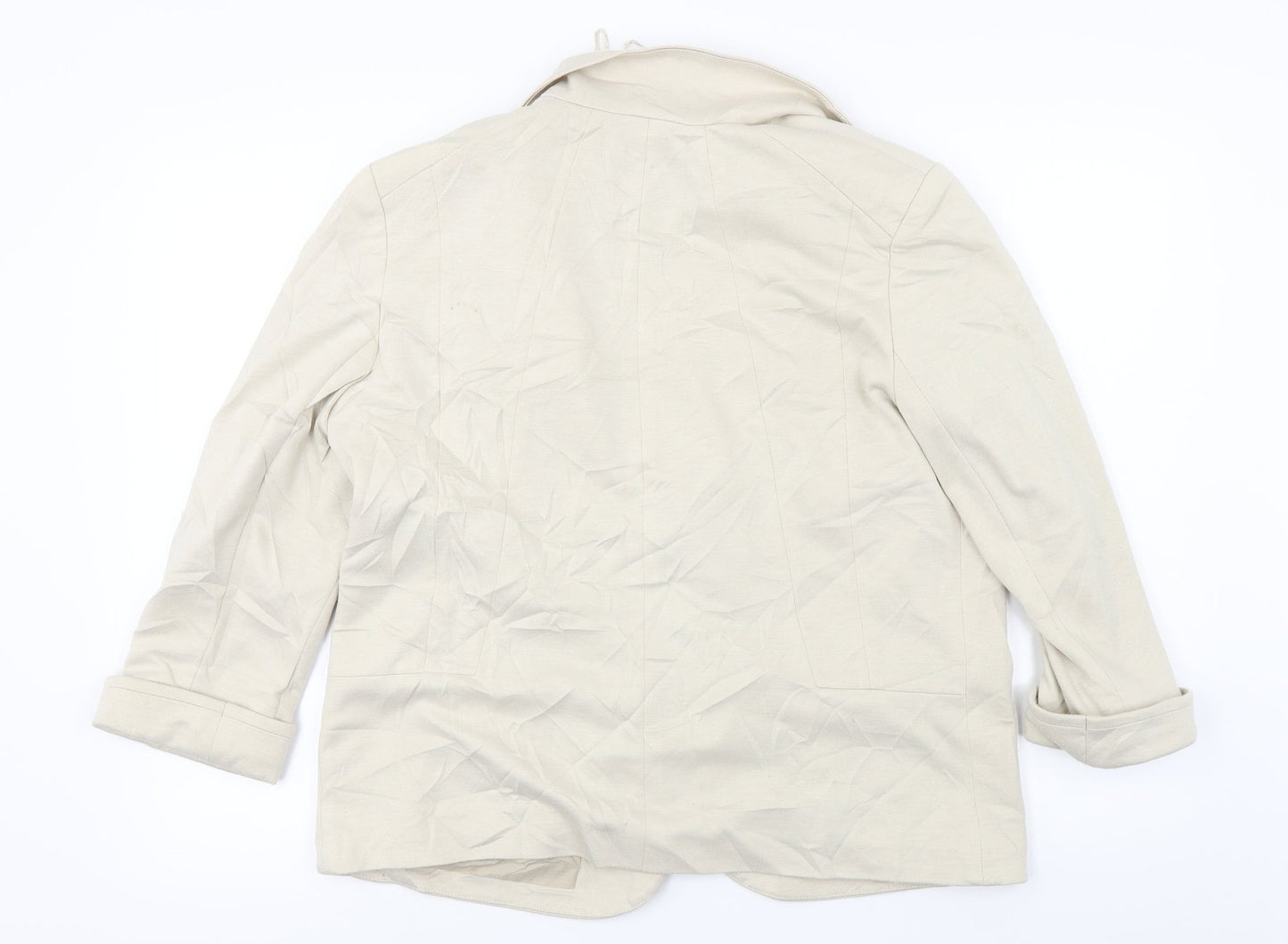 Womens UK Size 10 Preworn Beige Jacket