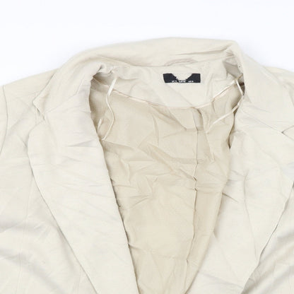 Womens UK Size 10 Preworn Beige Jacket