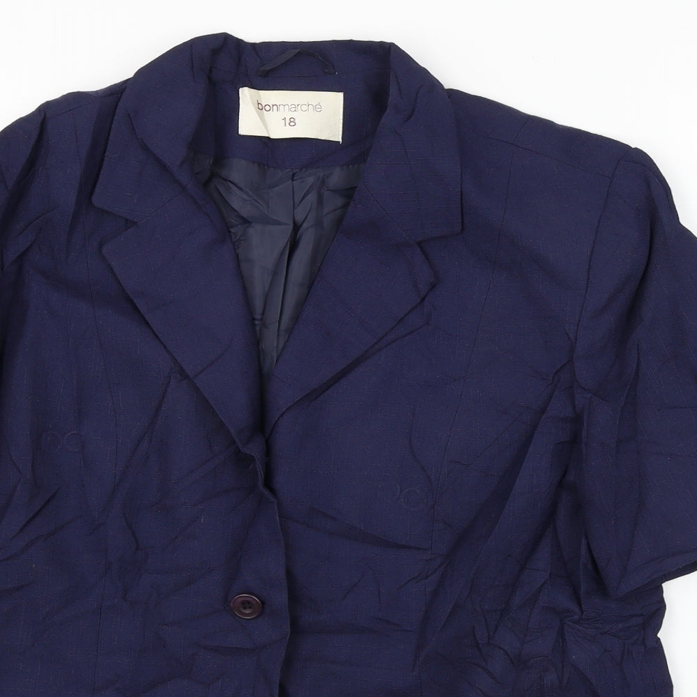 Bonmarché  Womens Blue   Jacket Blazer Size 18
