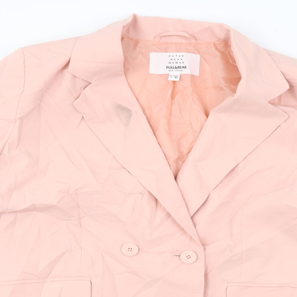 Pull&Bear Womens Pink   Jacket Blazer Size 30