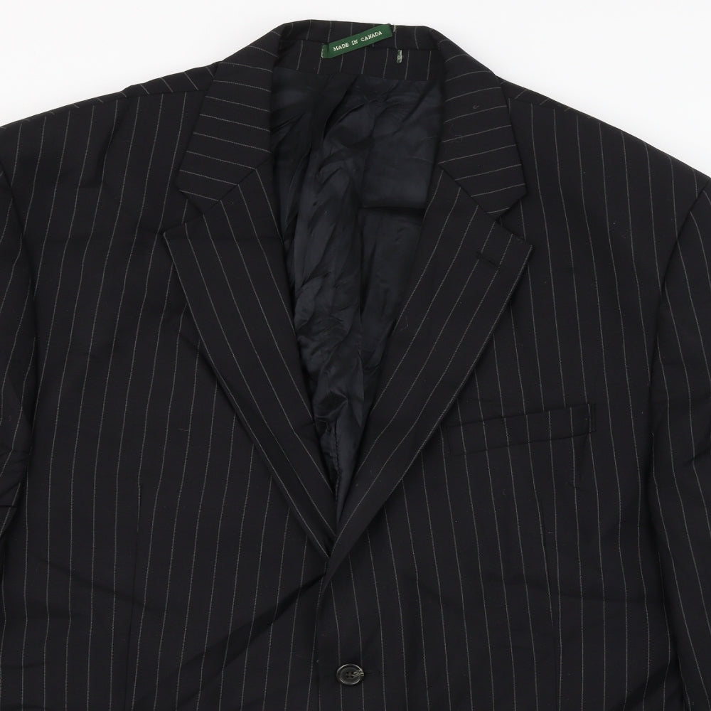 Macys  Mens Black Striped  Jacket Blazer Size M