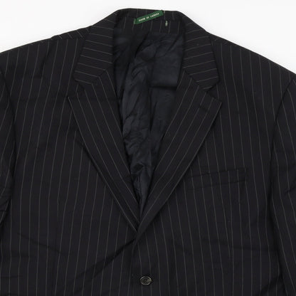 Macys  Mens Black Striped  Jacket Blazer Size M
