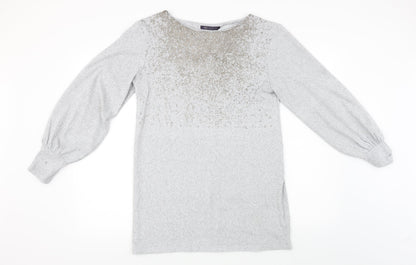 Marks and Spencer  Womens Grey   Jumper Dress  Size 10