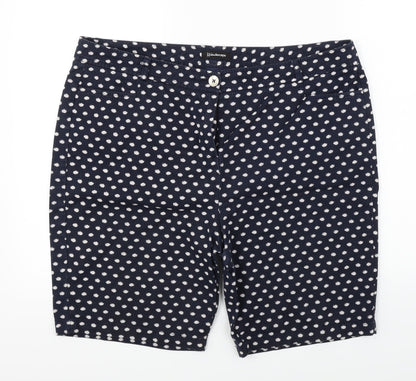 kelidoscope  Womens Blue Polka Dot  Chino Shorts Size 40 in