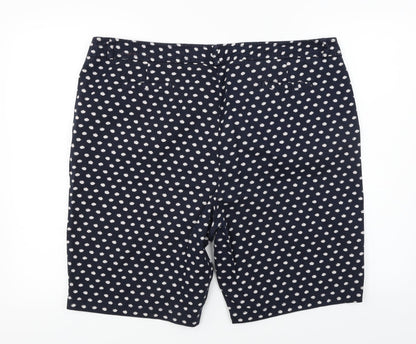 kelidoscope  Womens Blue Polka Dot  Chino Shorts Size 40 in