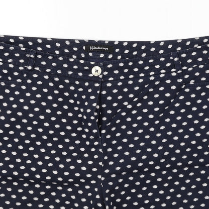 kelidoscope  Womens Blue Polka Dot  Chino Shorts Size 40 in