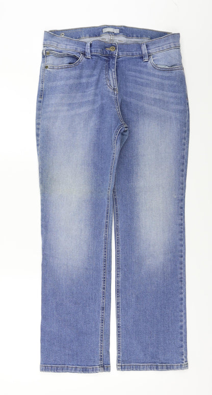 Womens UK Size 32 in Preworn Regular Fit Straight Blue Jeans