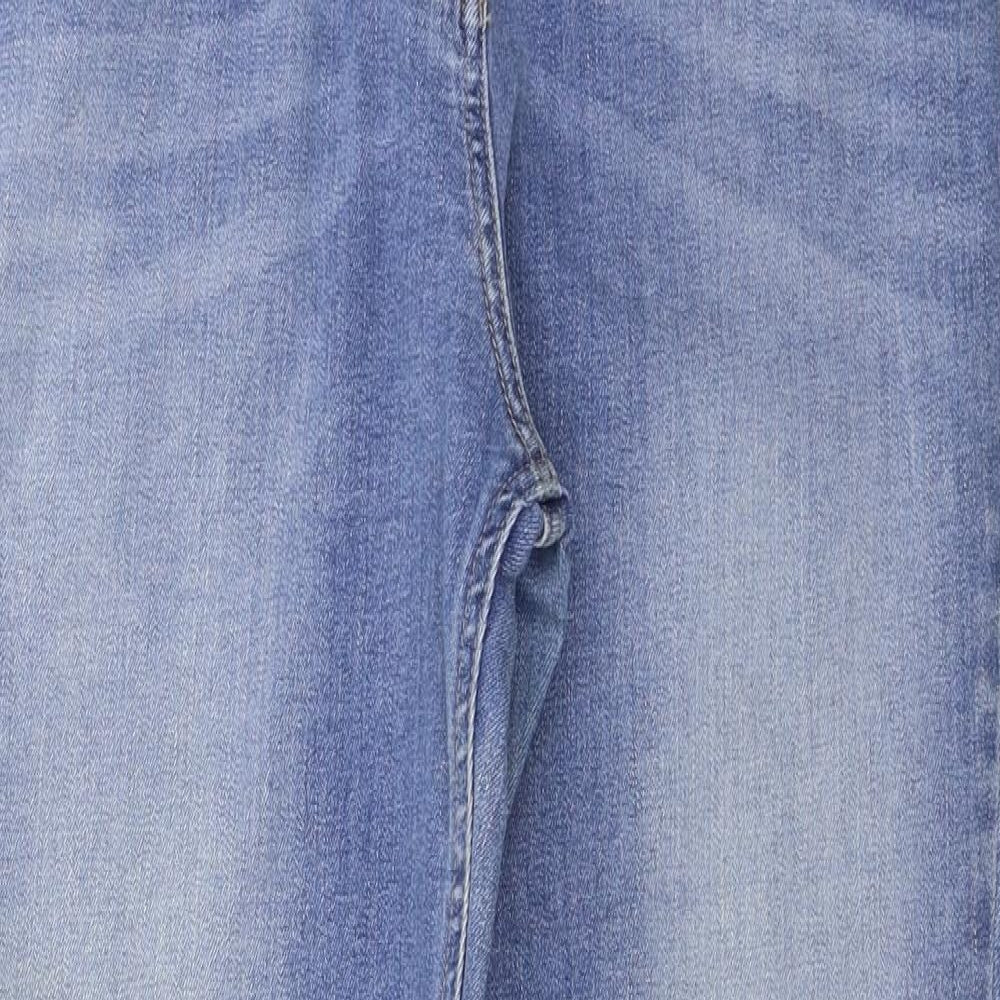 Womens UK Size 32 in Preworn Regular Fit Straight Blue Jeans