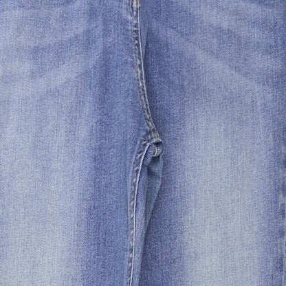 Womens UK Size 32 in Preworn Regular Fit Straight Blue Jeans