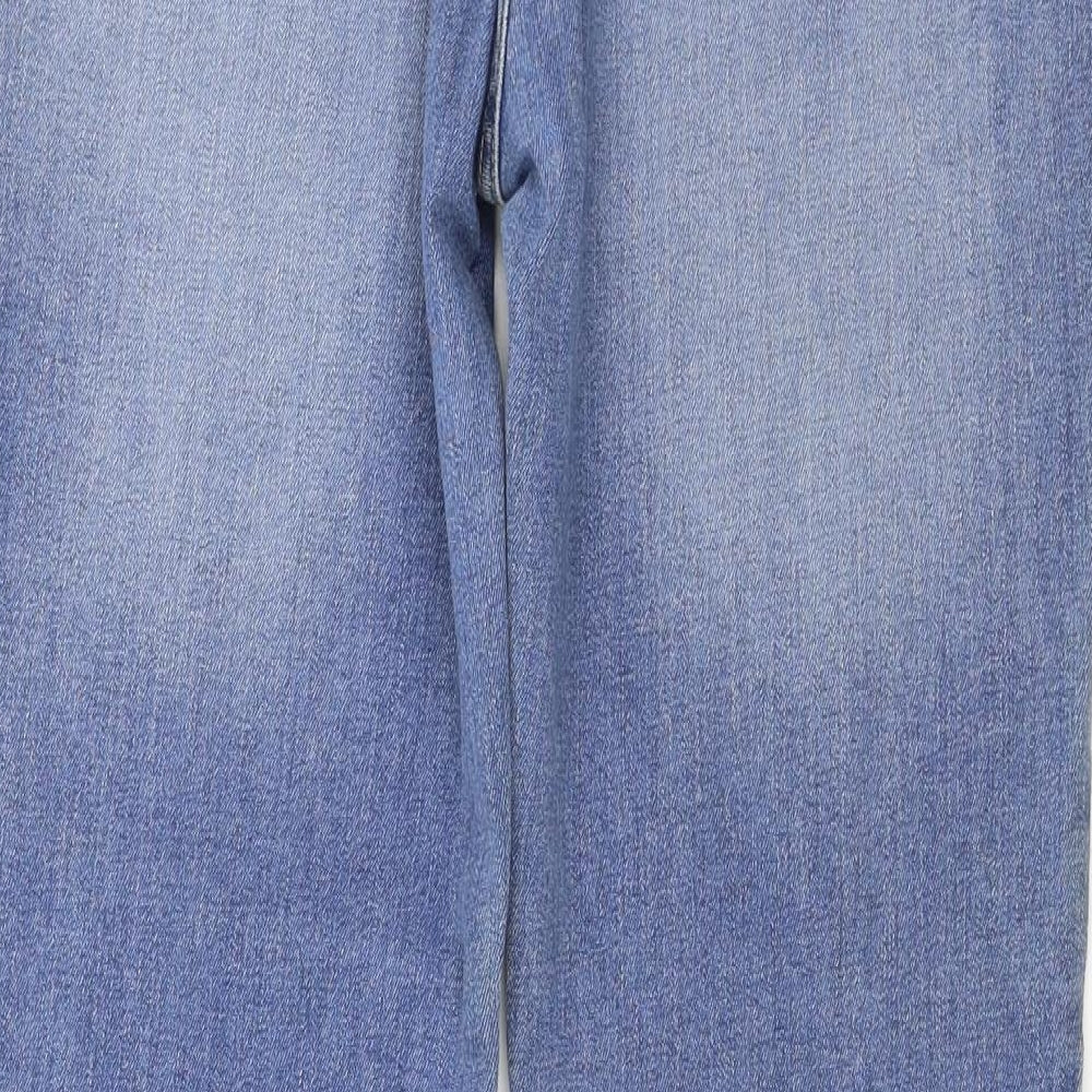 Womens UK Size 32 in Preworn Regular Fit Straight Blue Jeans