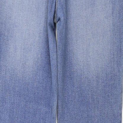 Womens UK Size 32 in Preworn Regular Fit Straight Blue Jeans
