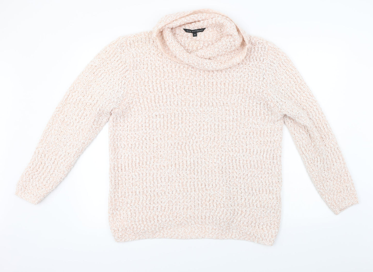love knitwear  Womens Pink   Pullover Jumper Size 18