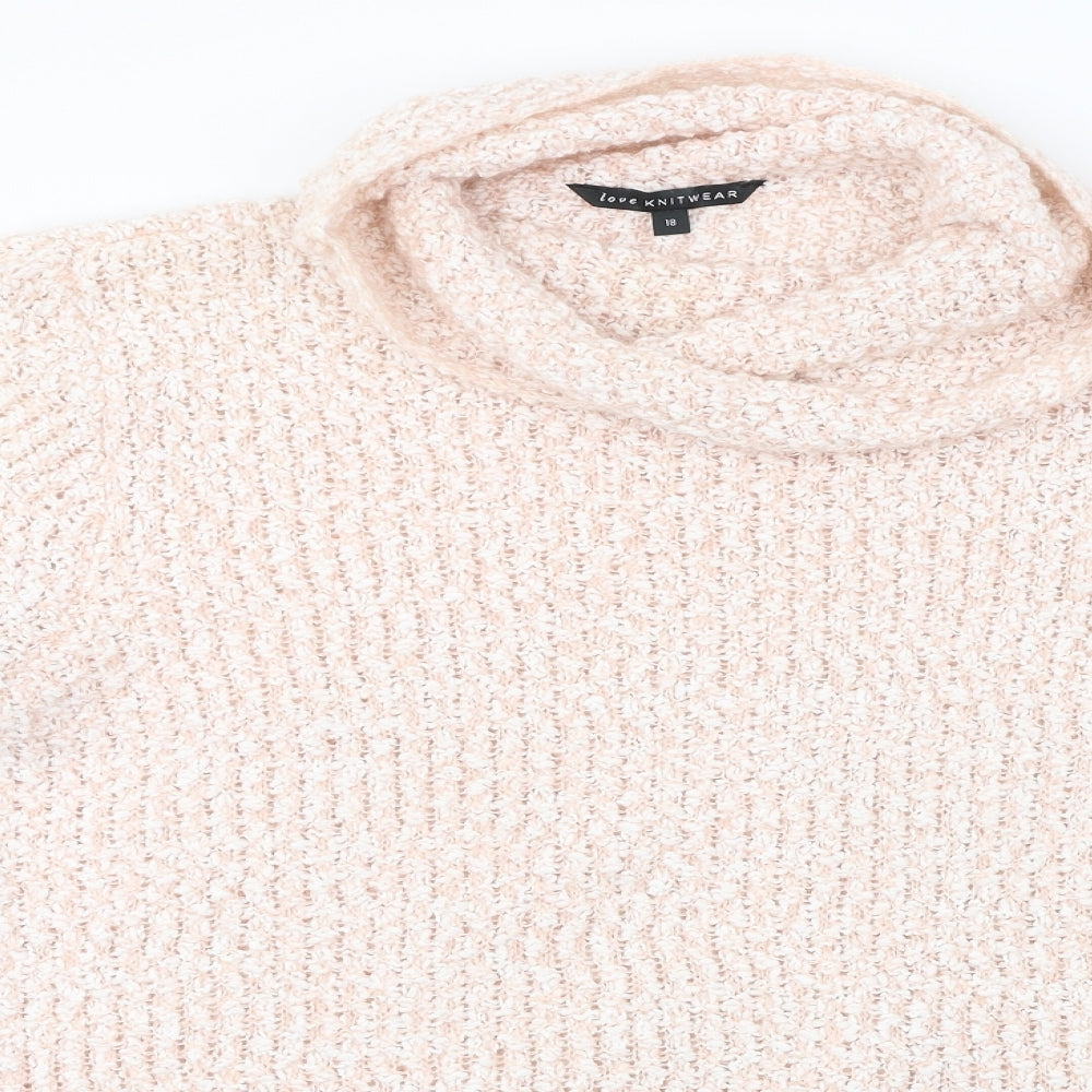 love knitwear  Womens Pink   Pullover Jumper Size 18