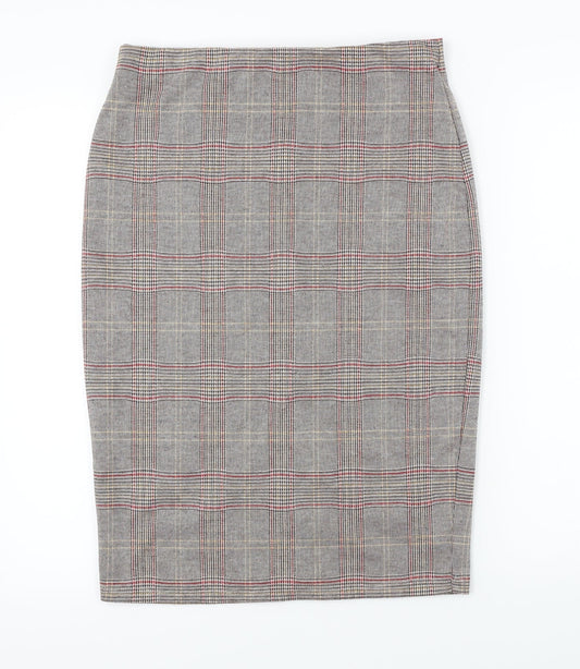 George Womens Grey Check  Bandage Skirt Size 30 in