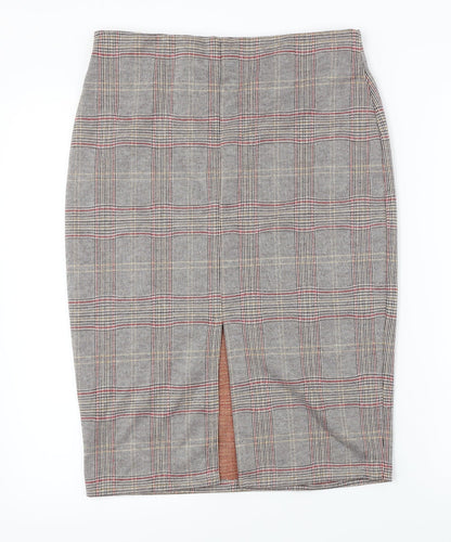 George Womens Grey Check  Bandage Skirt Size 30 in