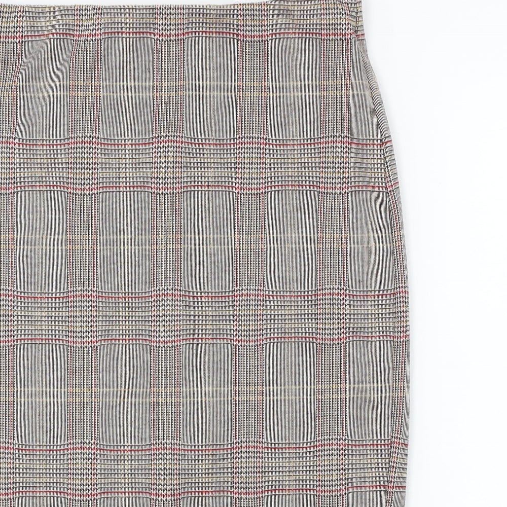 George Womens Grey Check  Bandage Skirt Size 30 in