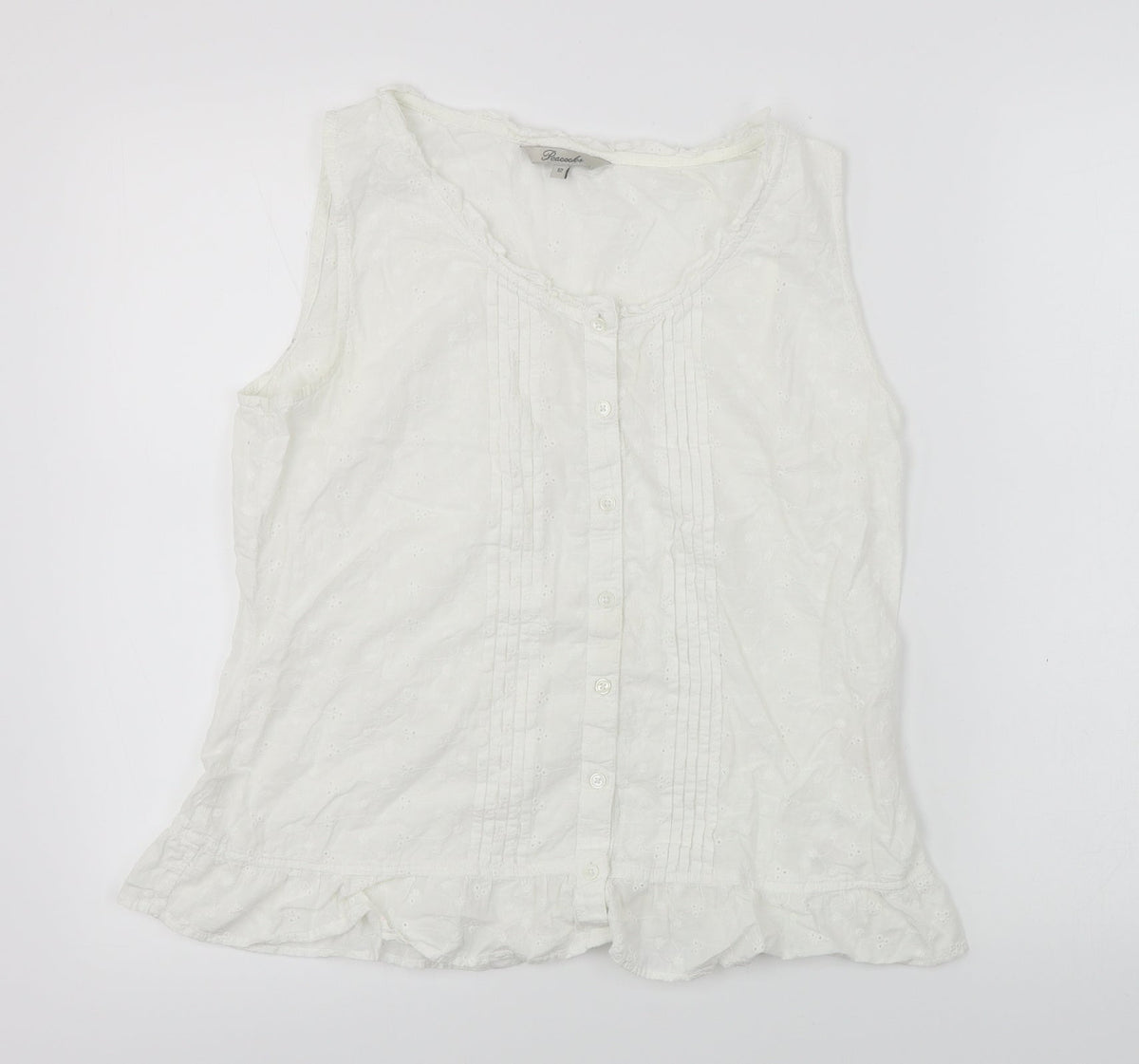 Peacocks Womens White   A-Line  Size 12