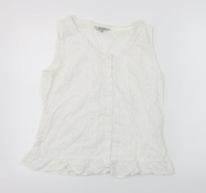 Peacocks Womens White   A-Line  Size 12