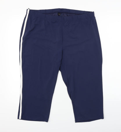 Womens UK Size 2XL Bpc Regular Fit  Blue Trousers