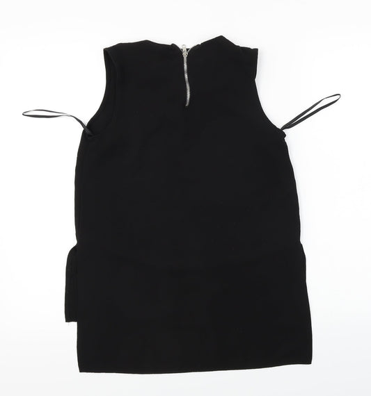 Womens UK Size 10 Atmosphere Black Basic Blouse