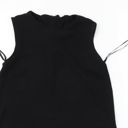 Womens UK Size 10 Atmosphere Black Basic Blouse