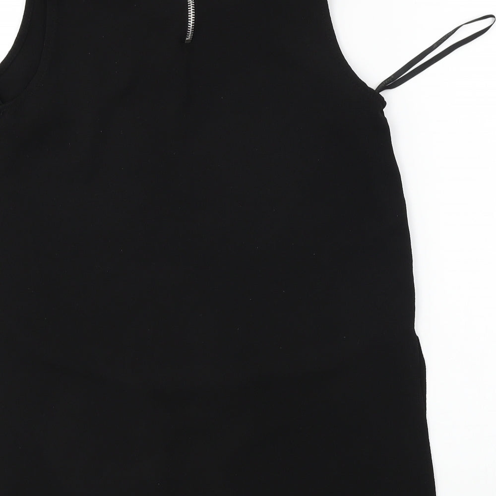 Womens UK Size 10 Atmosphere Black Basic Blouse