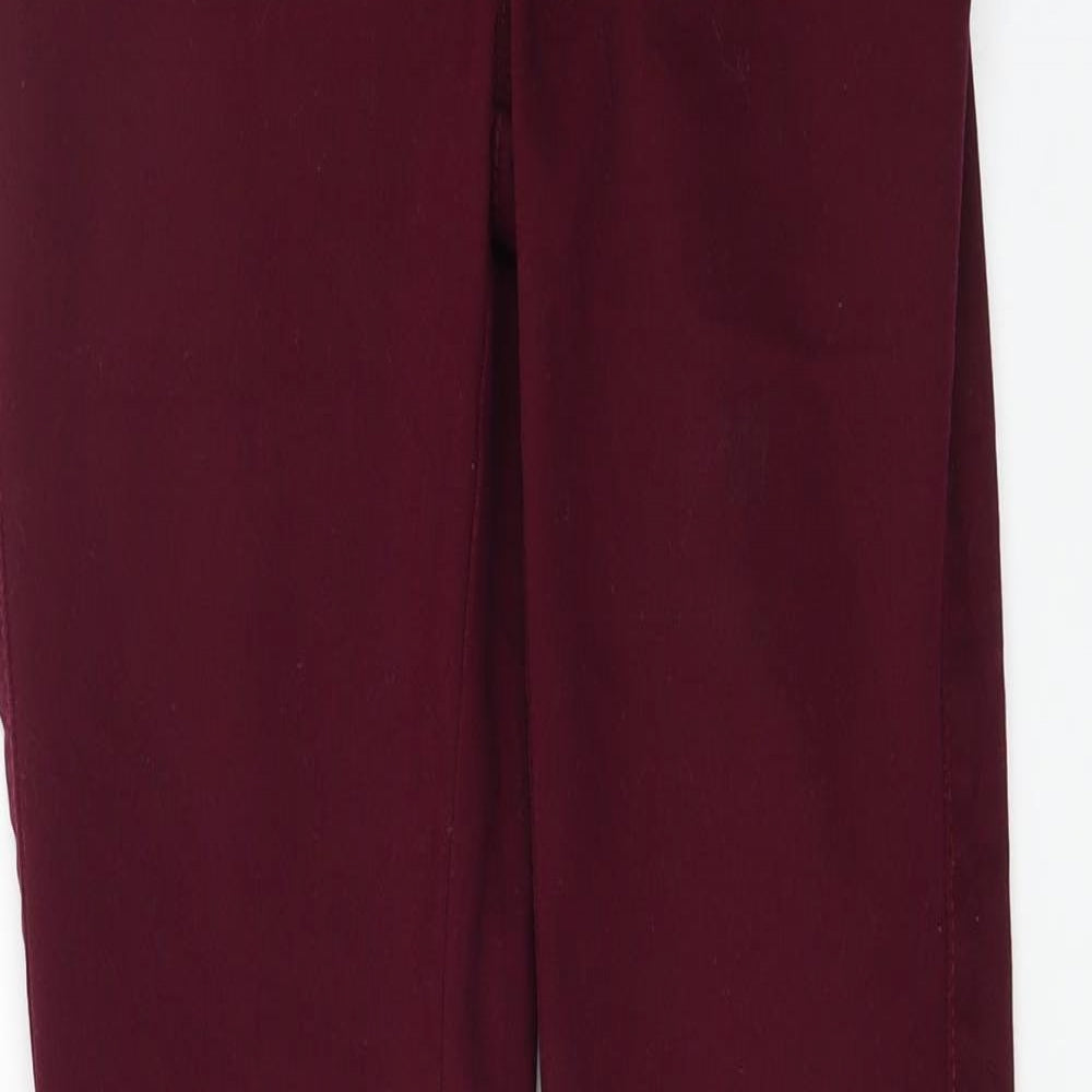 Denim & Co. Womens Purple   Trousers  Size 4 L25 in