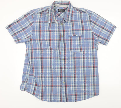 Womens UK Size XL Burton Blue Basic Button-Up