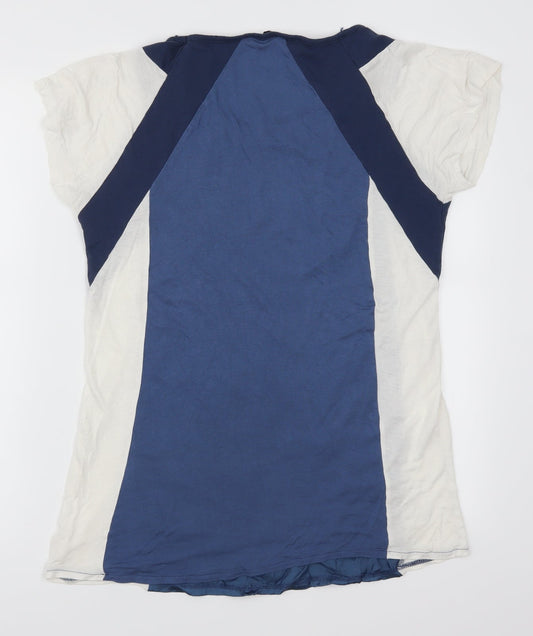Womens UK Size 14 Atmosphere Blue Basic T-Shirt
