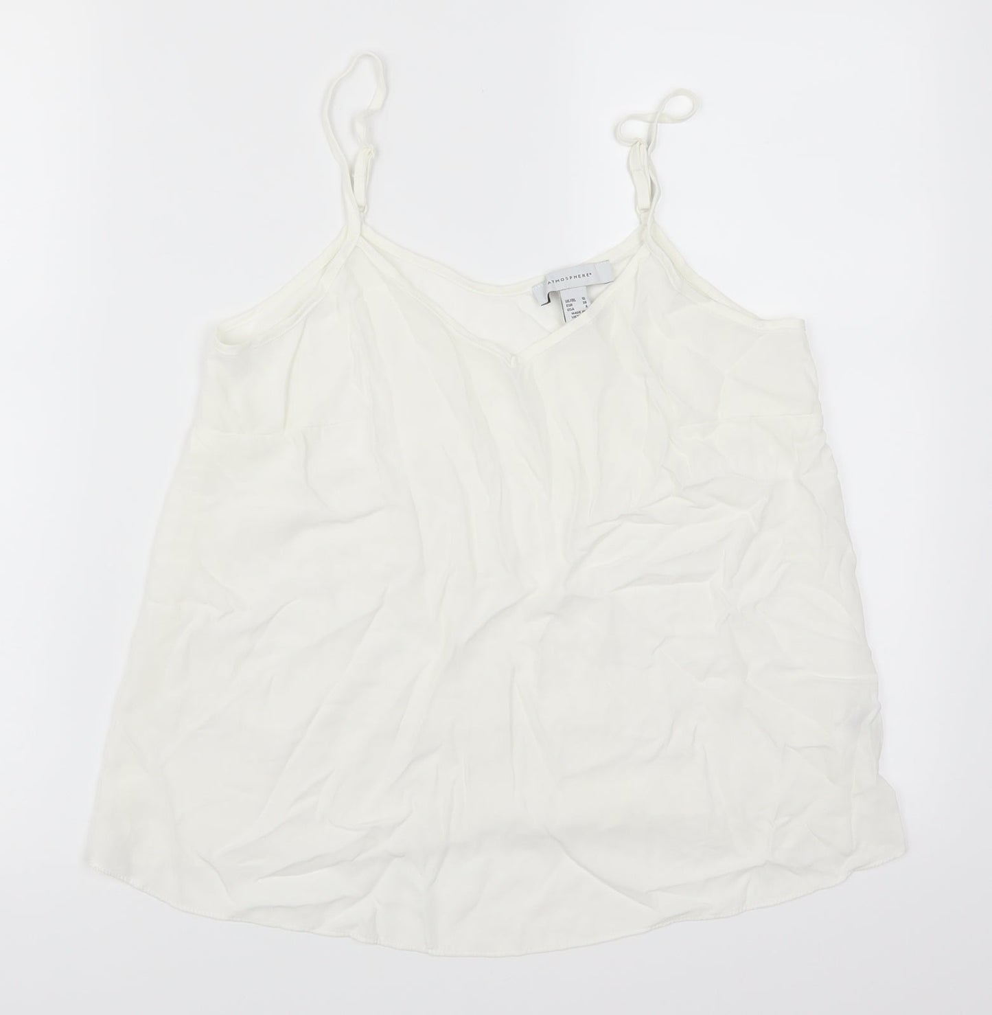 Atmosphere Womens White   Basic Tank Size 10