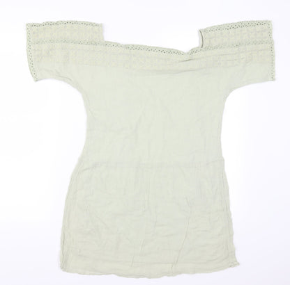 Zara Womens Green   T-Shirt Dress  Size XS