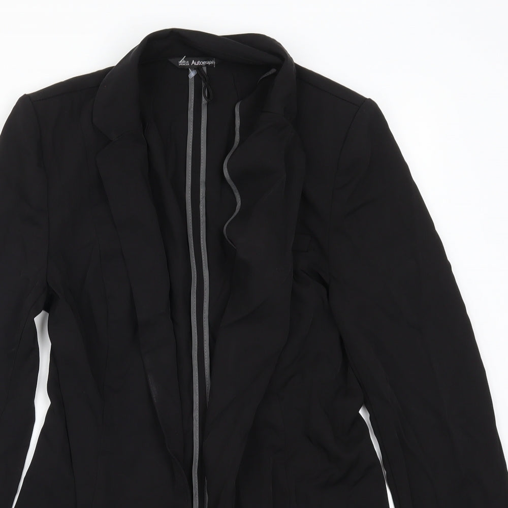 Marks and Spencer Womens Black   Jacket Blazer Size 8
