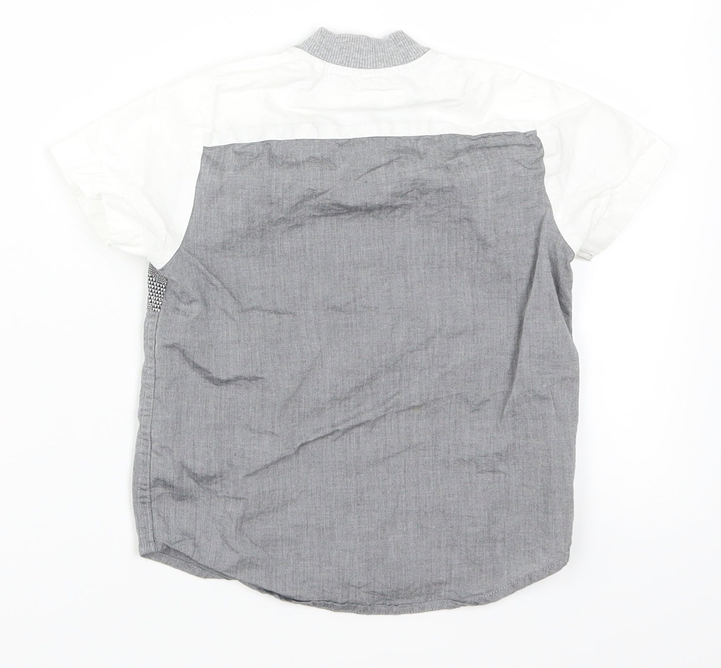 NEXT Boys Grey   Basic Button-Up Size M  - White