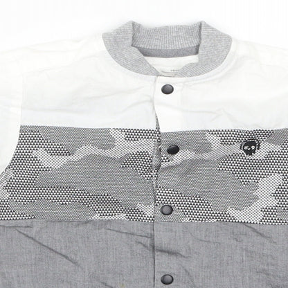NEXT Boys Grey   Basic Button-Up Size M  - White