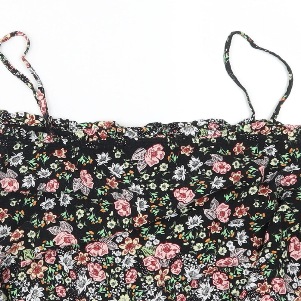 Womens UK Size 8 Topshop Multicoloured Basic Tank
