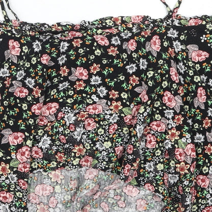 Womens UK Size 8 Topshop Multicoloured Basic Tank