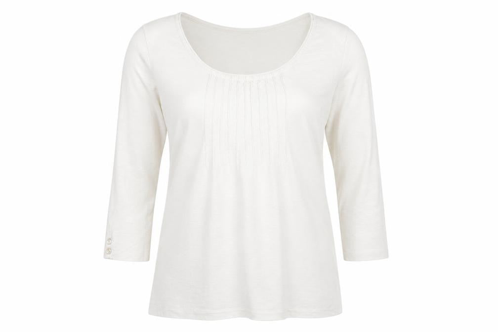 Womens UK Size XS Adini White Basic T-Shirt