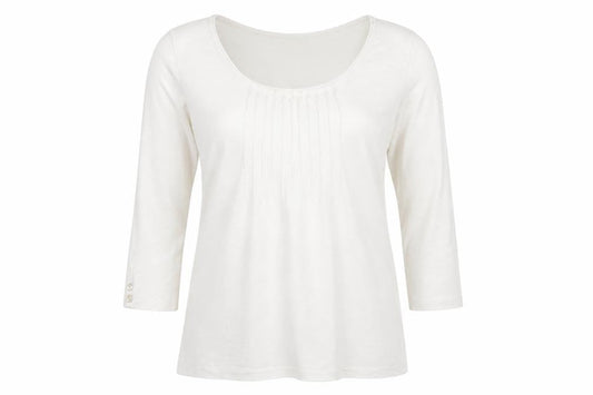 Womens UK Size XS Adini White Basic T-Shirt