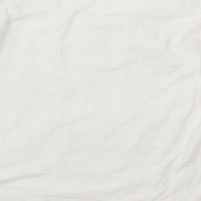 Womens UK Size XS Adini White Basic T-Shirt