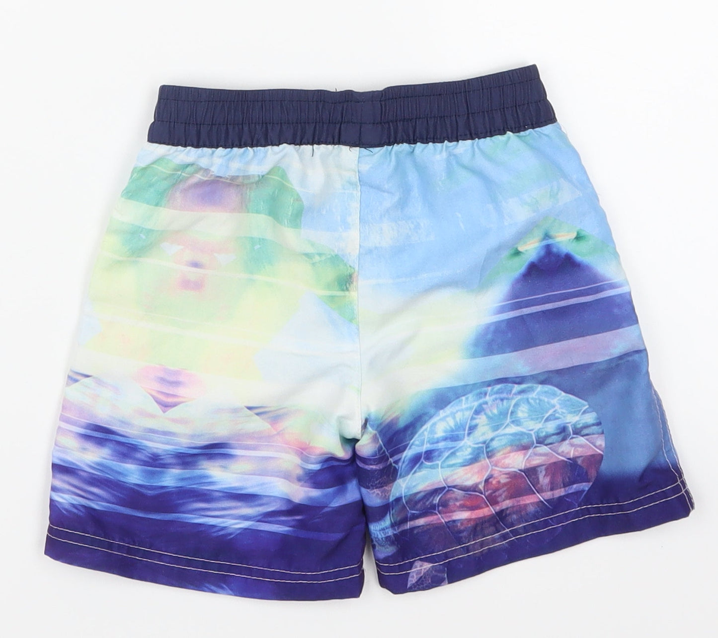Lentiggini Boys Blue   Bermuda Shorts Size 4 Years - Abstract Turtle