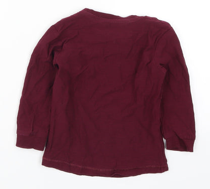Matalan Boys Red   Basic T-Shirt Size 18-24 Months