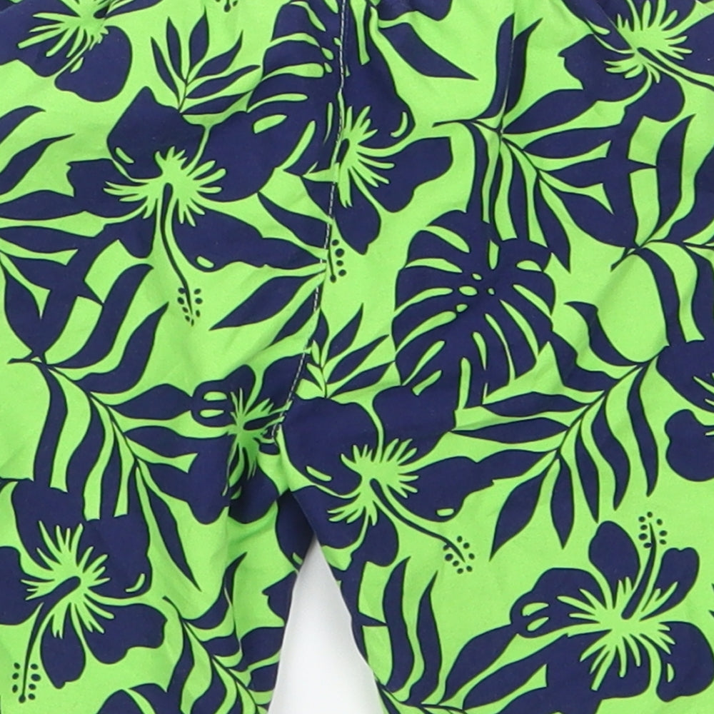 Mothercarew Boys Green Floral  Cropped Trousers Size 18-24 Months