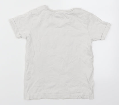 George Boys White   Basic T-Shirt Size 4-5 Years  - Best Bro
