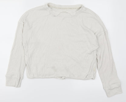 Primark Womens White Solid  Top Pyjama Top Size 12