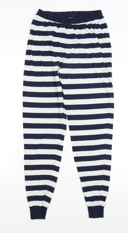 Womens UK Size 10 F&F Regular Fit Jogger Blue Trousers