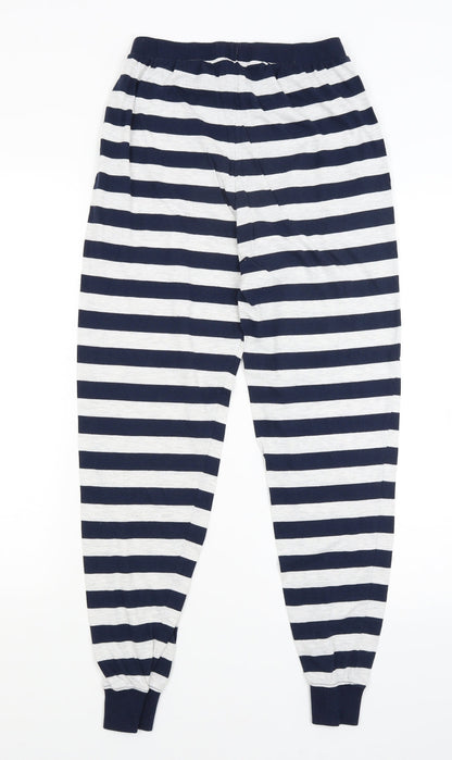 Womens UK Size 10 F&F Regular Fit Jogger Blue Trousers