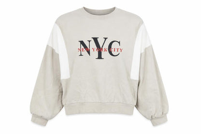Womens UK Size S Divided Beige Pullover Sweatshirt