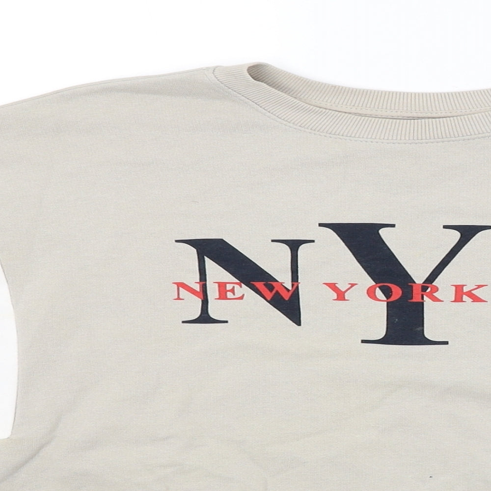 Divided Womens Beige   Pullover Sweatshirt Size S  - NYC